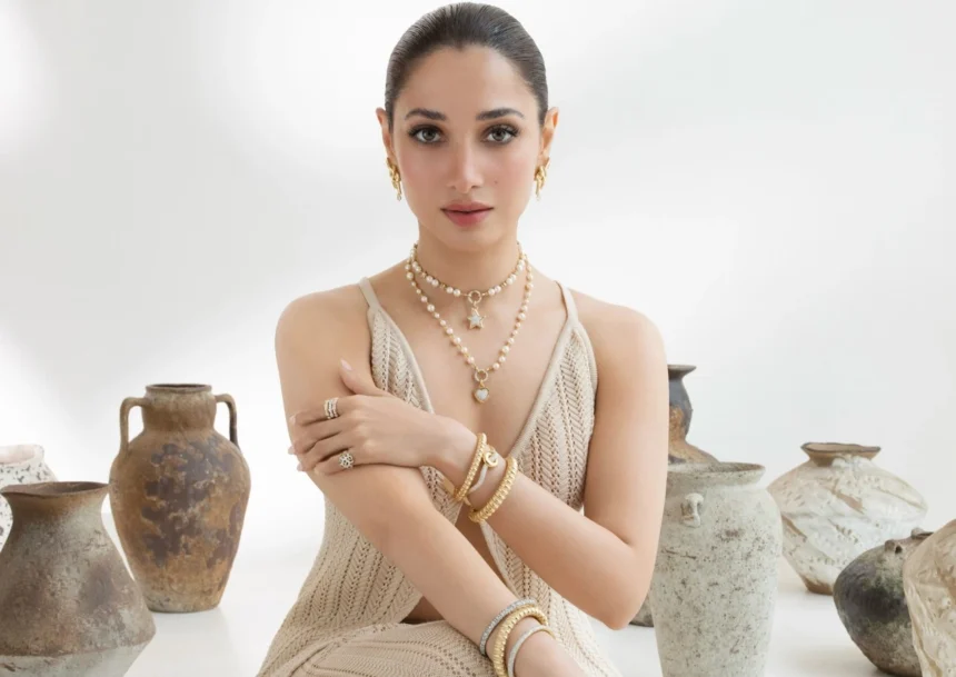 Tamannaah Bhatia showcases TFJ Snow & Gold sculptural fine jewellery