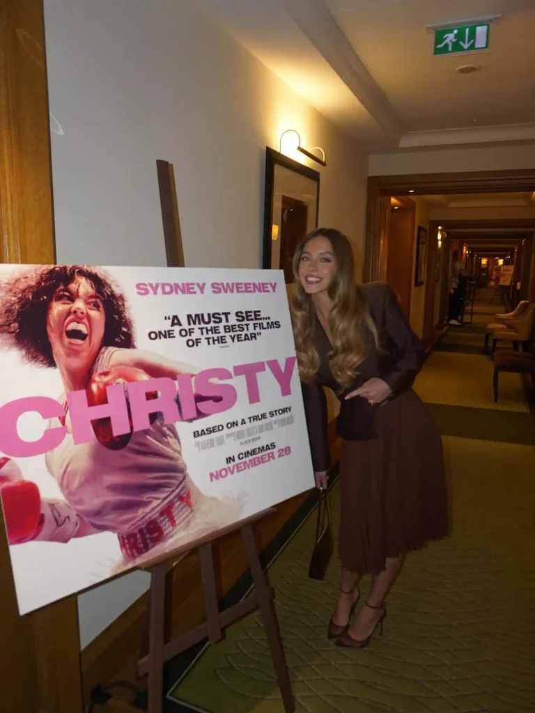 Sydney Sweeney Serves Two Distinct Fashion Moods at the Christy London Film Festival Premiere 14 567123101 18537891670012454 1087782211690532530 n 3 11zon Hunterfly Style Sweeney Keeps the Beauty Look Soft