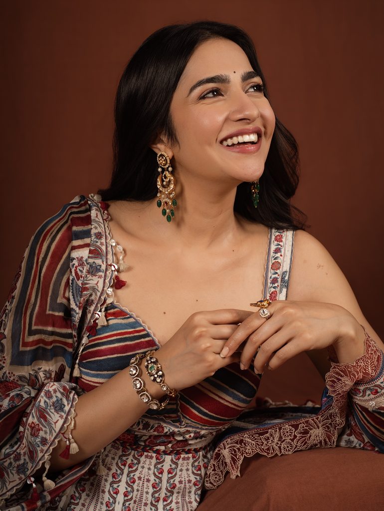 Rukmini Vasanth Redefines Heritage Glamour in a Printed Karan Torani Ensemble 15 693317837 18586736710006854 4085645614548387660 n Hunterfly Style Scalloped Borders and Tassels Add Artisanal Detail