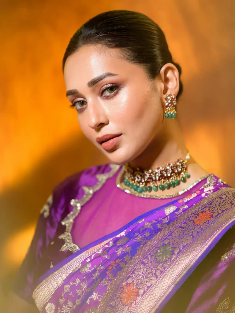 Mimi Chakraborty Turns Heads in Vibrant Violet Silk, Bringing Festive Royalty to Modern Saree Style 15 758444522 18625404499038210 2491813851306562101 n 11zon Hunterfly Style Why Sheer Detailing Works With Heavy Silk
