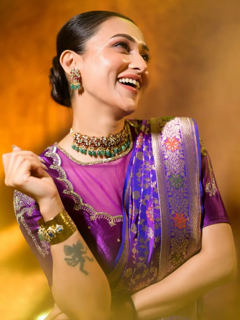 Mimi Chakraborty Turns Heads in Vibrant Violet Silk, Bringing Festive Royalty to Modern Saree Style 20 761016013 18625404445038210 5144802217348543352 n 11zon 768x1024 1 Hunterfly Style The Low Braided Bun Highlights the Neckline