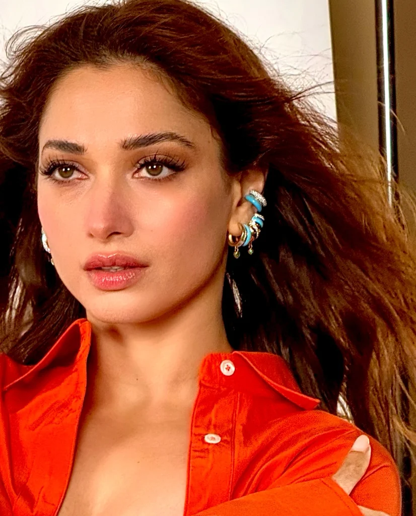 Tamannaah Bhatia Serves Two Contrasting Glamour Looks for The Nod: From Fiery Orange to Sculpted Burgundy 12 762046416 18609597229006985 5183447368556712720 n Hunterfly Style Tamannaah Bhatia’s First Look: Fiery Orange and Effortless Glamour