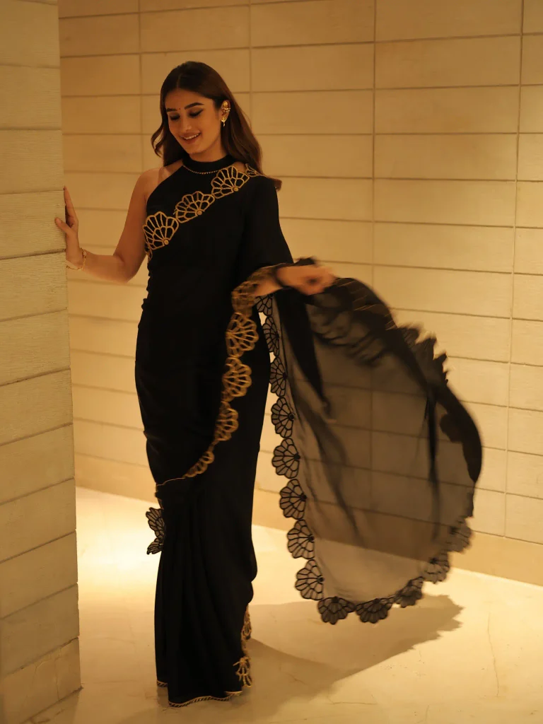 Zari and Sequins Create a Rich Embellished Surface
