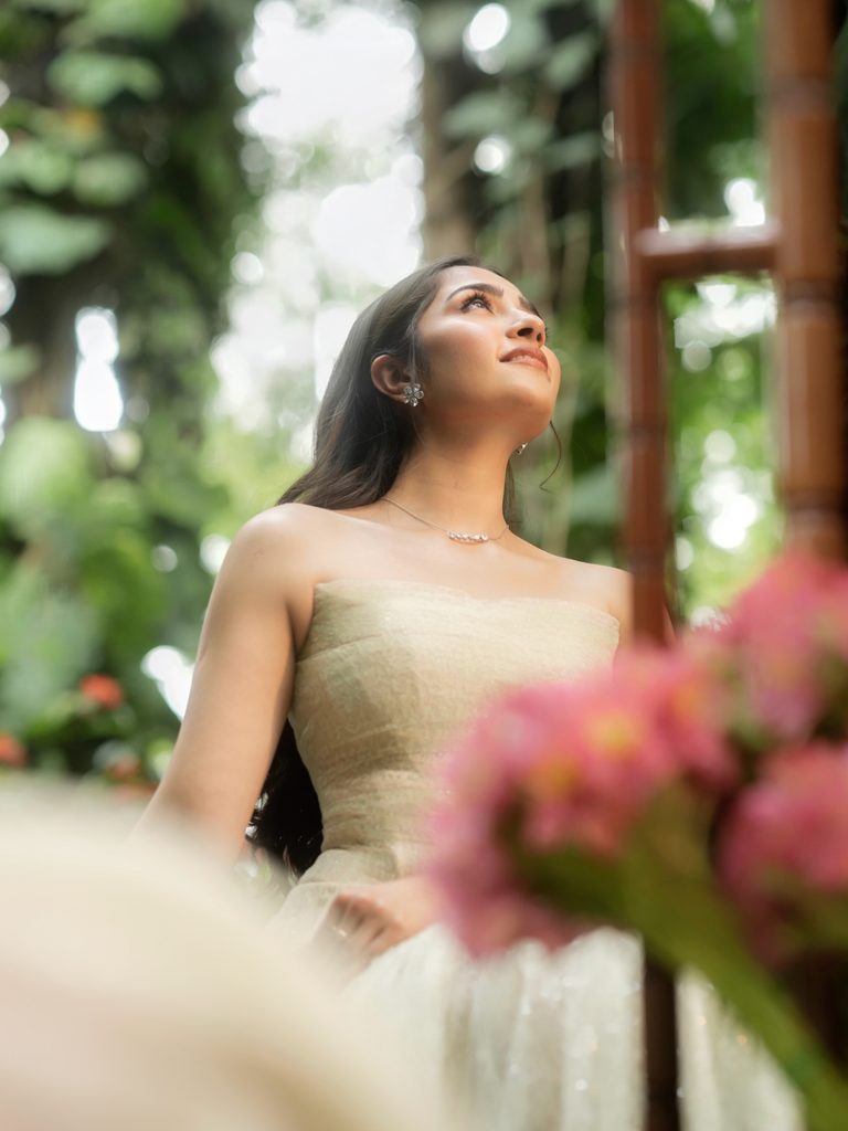 Rukmini Vasanth Turns Soft Romance Into Modern Elegance in an Ivory Montsand Gown 16 771821071 18614302600006854 5448644422154812827 n 768x1024 1 Hunterfly Style Old-Hollywood Waves Add a Classic Finish