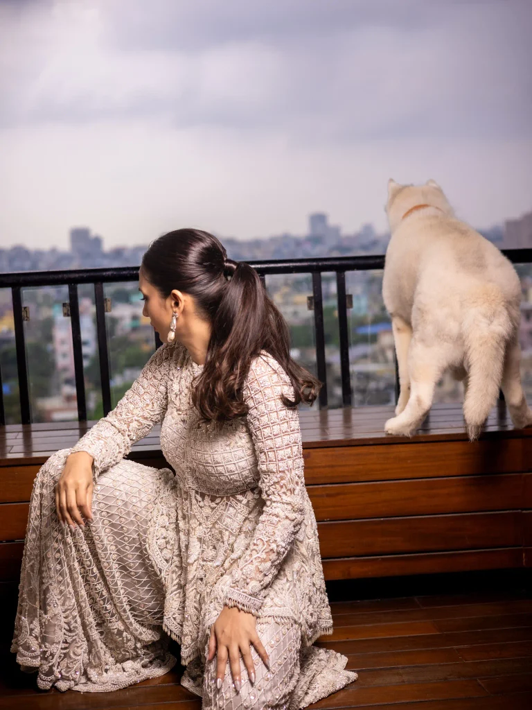Mimi Chakraborty’s Ivory Sharara Look: How Monochrome Festive Fashion Gets a Modern Upgrade 14 773403157 18632119252038210 2720370913063451330 n 15 11zon Hunterfly Style Sheer Elements Keep the Heavy Embellishment Light
