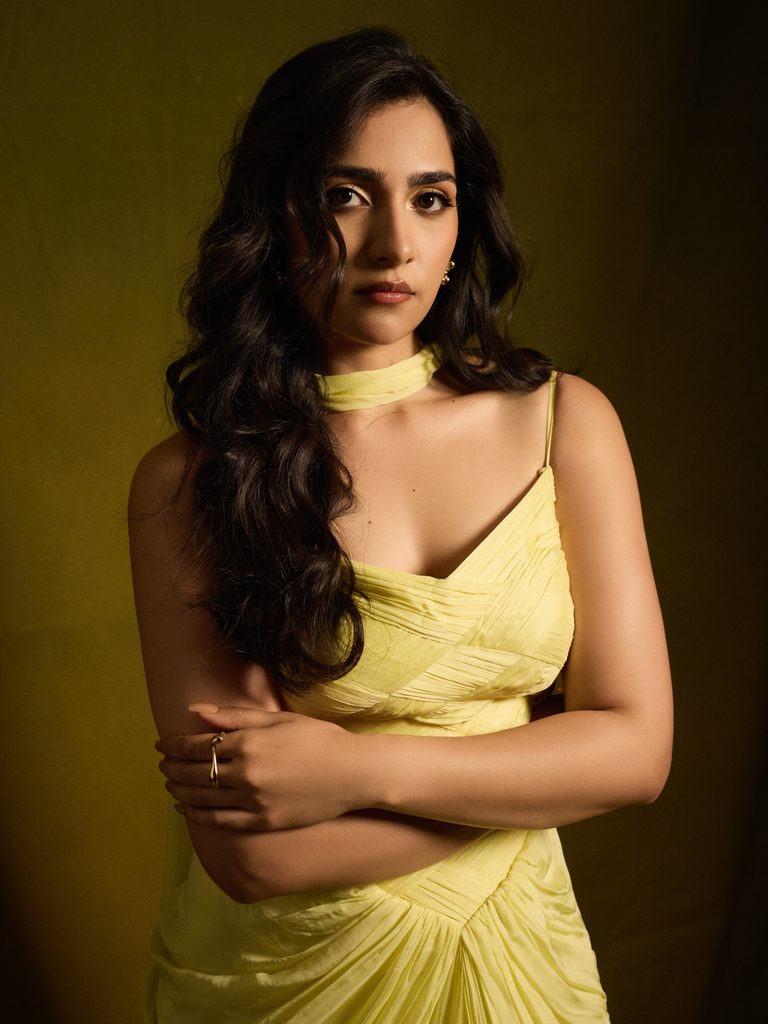 Rukmini Vasanth Makes a Case for Butter Yellow at the Toxic Music Launch in a Draped Zwaan Official Gown 13 774814519 18616071658006854 4196726657495071777 n 768x1024 1 Hunterfly Style Minimal accessories keep the gown in focus