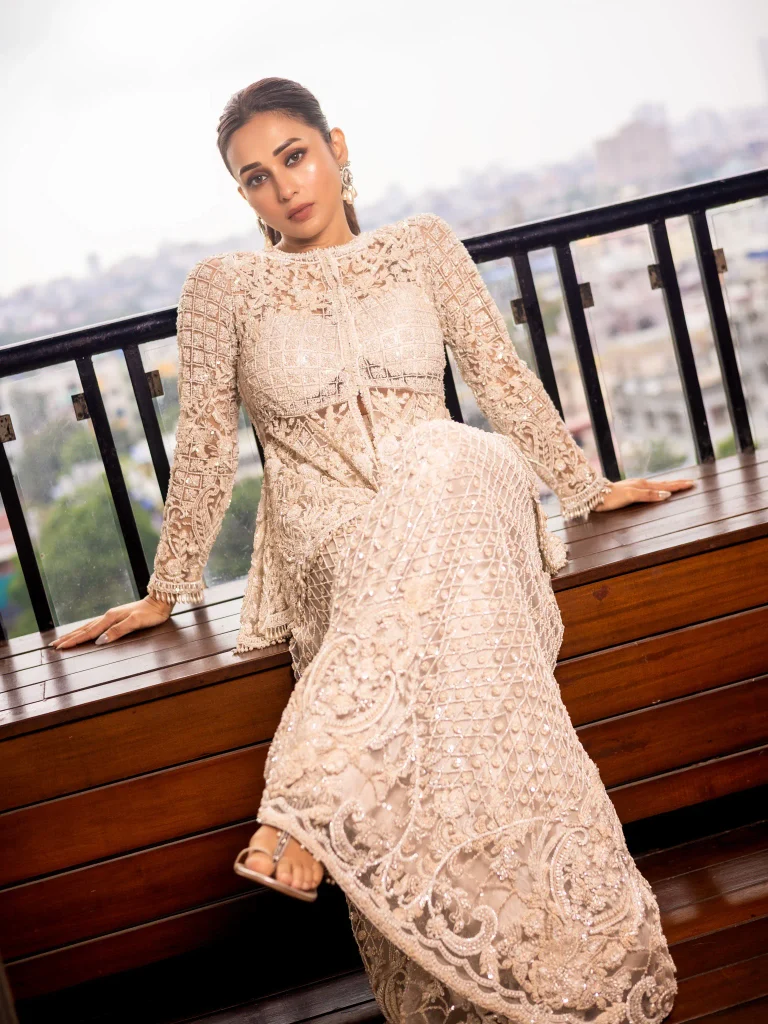 Mimi Chakraborty’s Ivory Sharara Look: How Monochrome Festive Fashion Gets a Modern Upgrade 21 775244152 18632119102038210 3838424497448425657 n 10 11zon 768x1024 1 Hunterfly Style Why the Monochromatic Approach Works