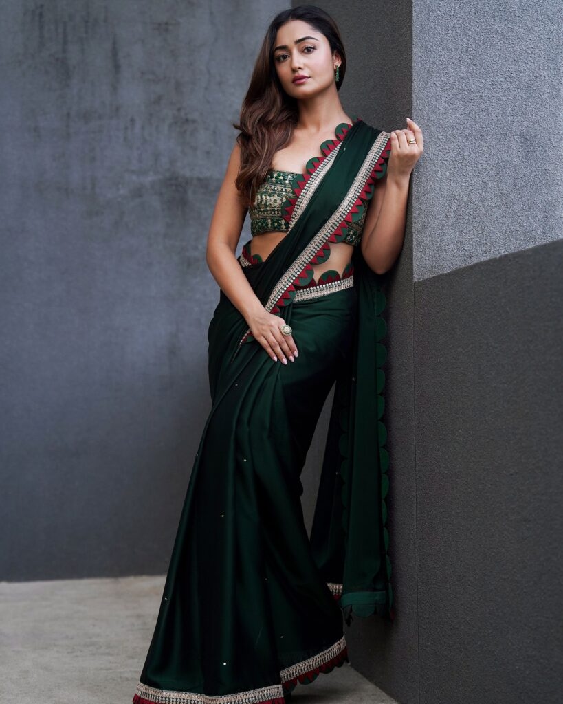 Tridha Choudhury Stuns in a Vibrant Saree Look, Turning a Simple Swirl Into a Style Statement 14 Tridha Choudhury3 Hunterfly Style Telugu Cinema Fans Await Her Next Major Move