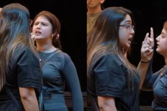 Arishfa Khan and Amrapali Dubey during a heated Bigg Boss 20 confrontation