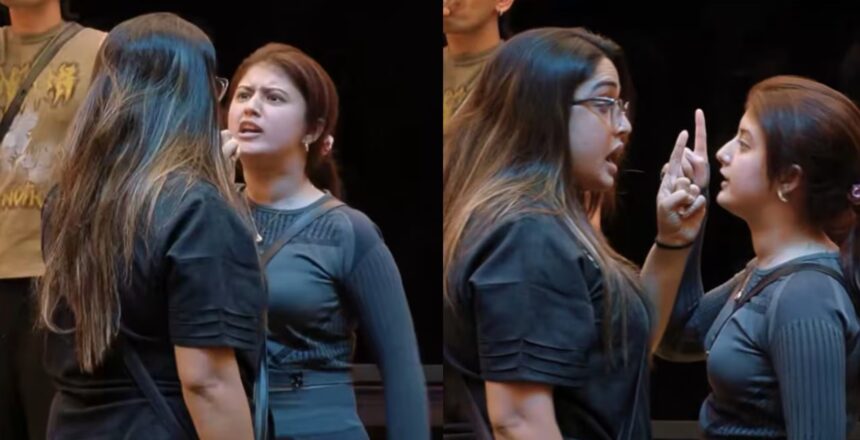 Arishfa Khan and Amrapali Dubey during a heated Bigg Boss 20 confrontation
