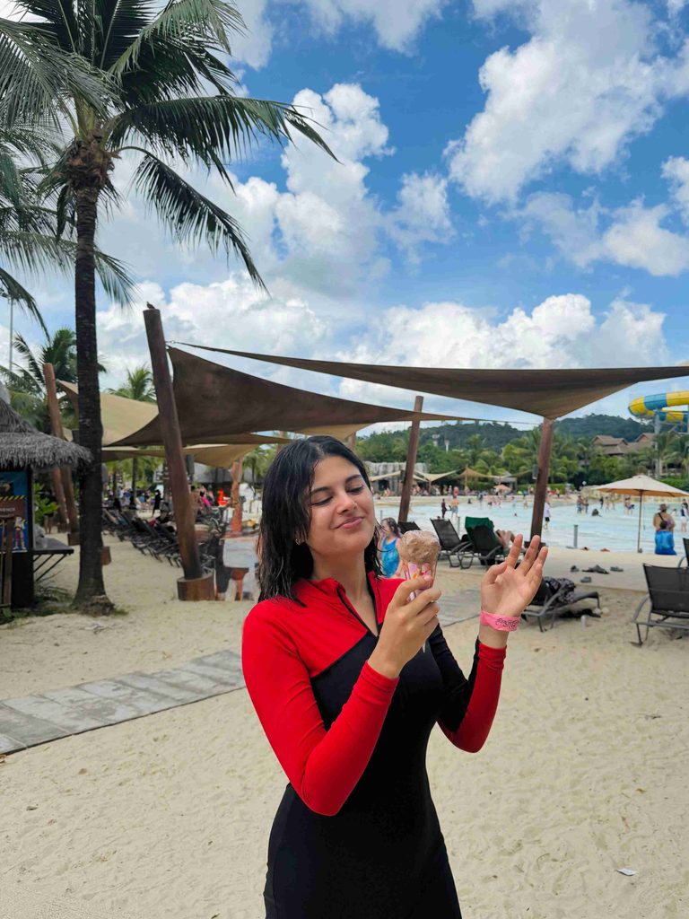 Sanjana Krishnamoorthy's Island Holiday Wardrobe Is the Perfect Mix of Comfort and Style 17 SaveClip.App 783728207 18406097905084369 4391831060447682223 n 11zon 768x1024 1 Hunterfly Style How to Recreate Sanjana Krishnamoorthy's Holiday Style