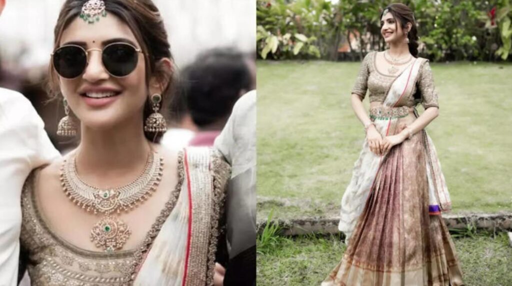 Hunterfly 2025 10 28 210120 Sreeleela half-saree look