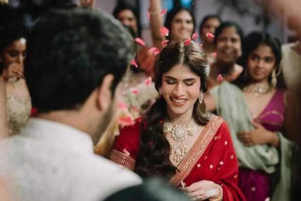 Hunterfly 2025 10 31 233943 Allu Sirish and Nayanika during their engagement ceremony in Hyderabad