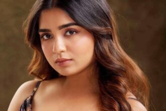 Gouri Kishan at press meet addressing body-shaming question