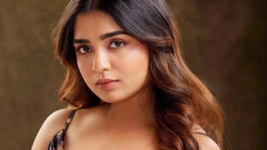 Gouri Kishan at press meet addressing body-shaming question
