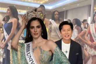 Hunterfly 025 11 16 151543 Delegates walking out during the Miss Universe 2025 controversy following a confrontation with Nawat Itsaragrisil.