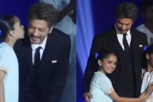 Shah Rukh Khan with young fans at Global Peace Honours 2025