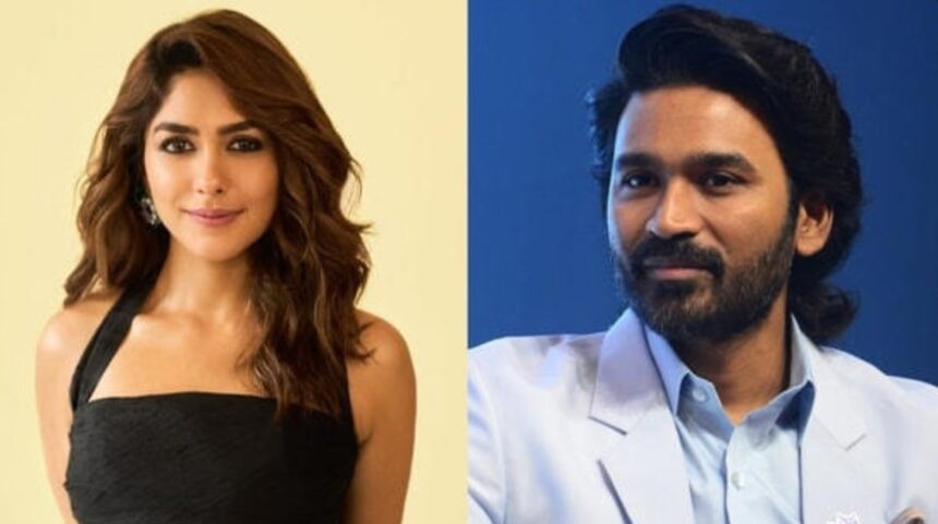 Hunterfly 11 29 112358 Dhanush and Mrunal Thakur at Tere Ishk Mein promotions