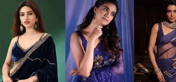 Hunterfly 2025 11 04 092451 From Samantha to Sreeleela: Navy Blue Sarees Become South India’s Hottest Fall Trend