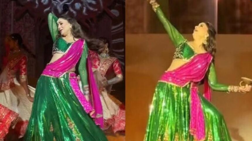 Madhuri Dixit performs Dola Re Dola at Netra Mantena's wedding in Udaipur