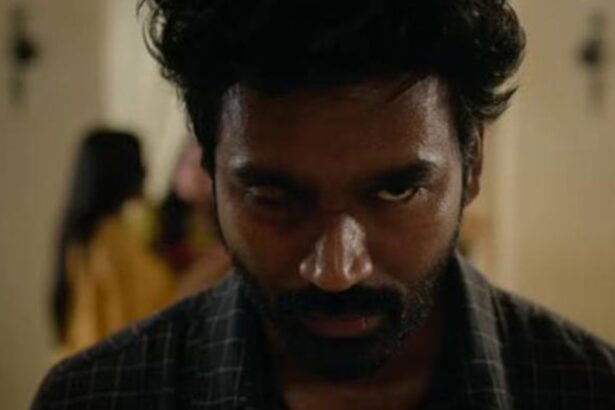 Hunterfly 25 11 29 105131 Dhanush and Kriti Sanon in Tere Ishk Mein movie still