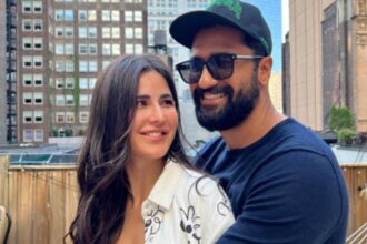 Vicky Kaushal and Katrina Kaif during a public appearance together