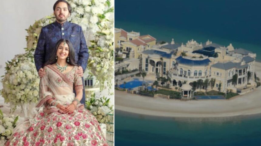 Anant Ambani Dubai villa private pool interiors