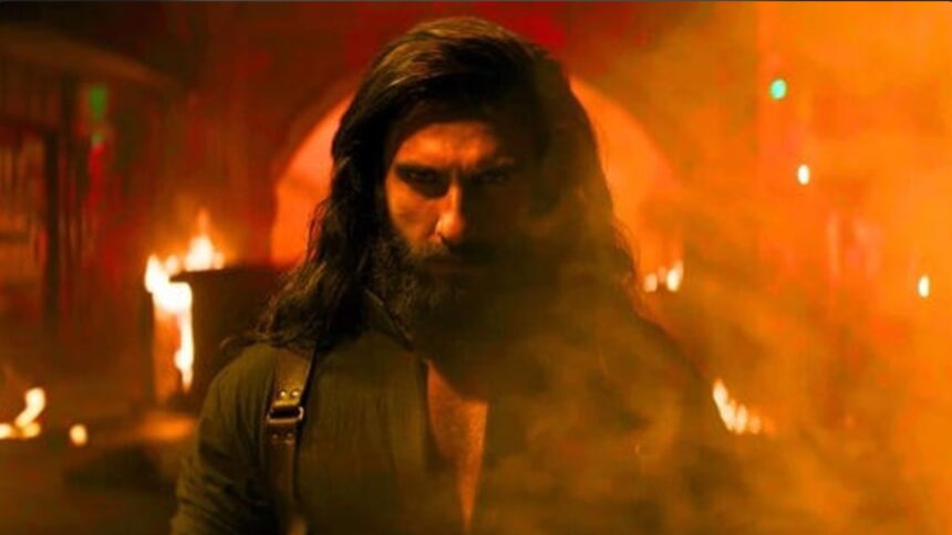 Hunterfly 025 12 05 231102 Ranveer Singh in Dhurandhar action scene