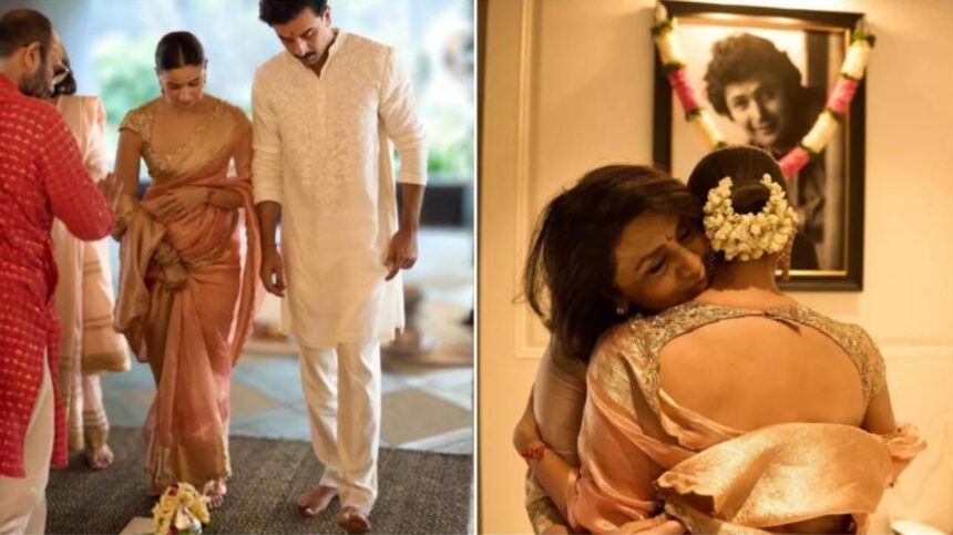Hunterfly 25 12 05 154626 Alia Bhatt and Ranbir Kapoor during their griha pravesh ceremony
