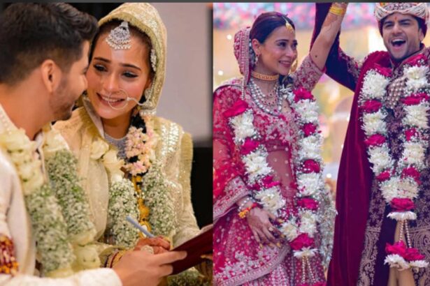 Sara Khan and Krish Pathak wedding photo from Hindu and Muslim ceremonies