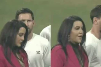 Hunterfly Amruta Fadnaviss Chewing Gum Selfie with Lionel Messi Goes Viral 1 Hunterfly Amruta Fadnaviss Chewing Gum Selfie with Lionel Messi Goes Viral 1