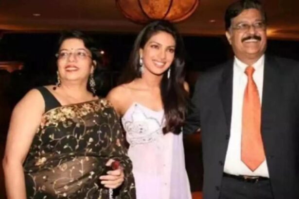 Priyanka Chopra Jonas with her parents