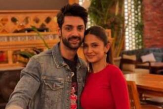 Jennifer Winget and Karan Wahi posing together