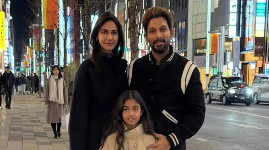 Hunterfly Allu Arjun and Sneha Reddy Enjoy a Cosy Family Holiday in Japan 11zon