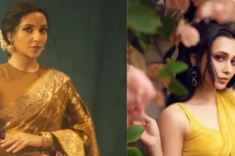 Hunterfly Bengali Celebrity Inspired Yellow Sarees Perfect for Basant Panchami 11zon