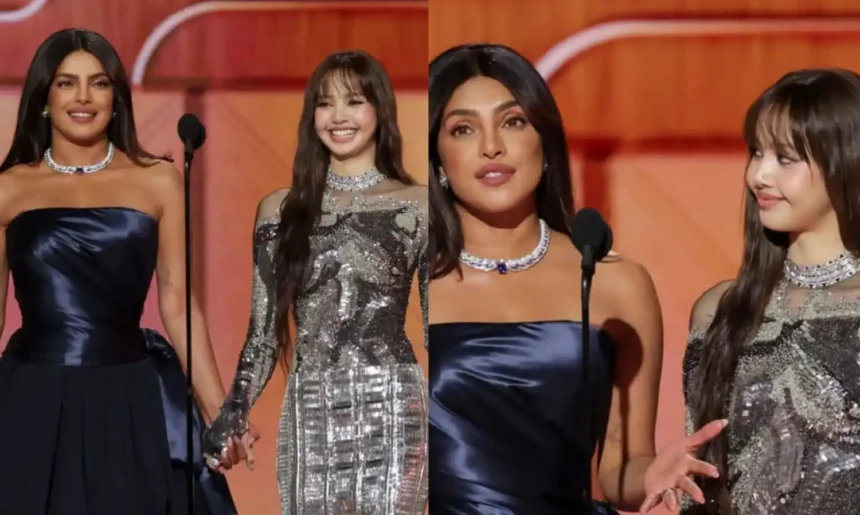 Hunterfly Priyanka Chopra Jonas Steals the Spotlight at the 83rd Golden Globes Alongside BLACKPINKs Lisa 1
