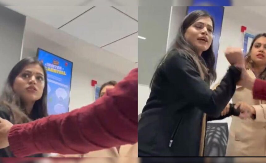 HDFC Bank Kanpur viral argument video