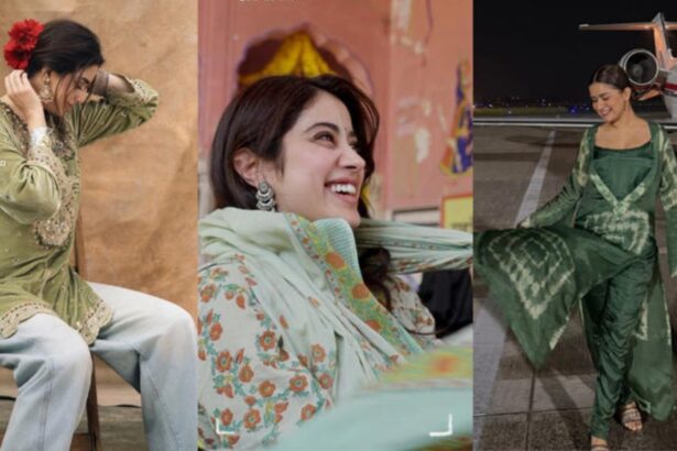 Hunterfly 026 02 11 192036 Bollywood-inspired minimal green ethnic outfits for Maha Shivratri 2026 temple visit