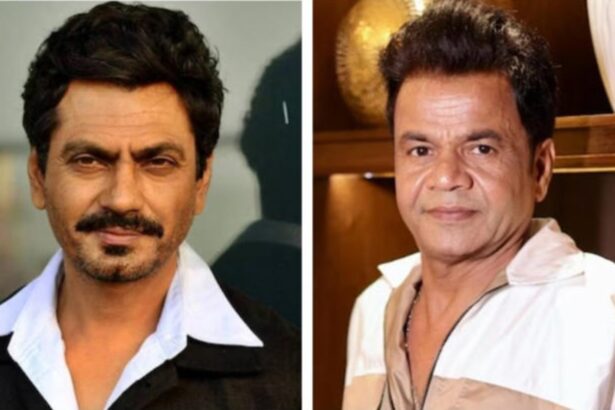 Nawazuddin Siddiqui and Rajpal Yadav at a public event