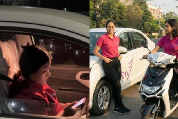 Fery Rides woman driver explaining app features in viral video