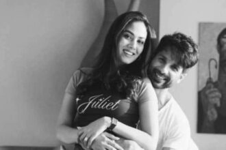 Hunterfly 026 02 13 190651 Mira Kapoor and Shahid Kapoor black-and-white photoshoot
