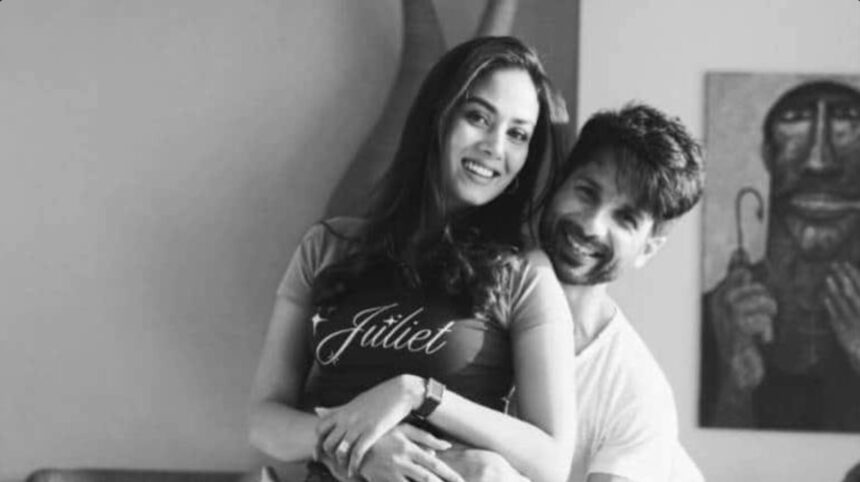 Hunterfly 026 02 13 190651 Mira Kapoor and Shahid Kapoor black-and-white photoshoot