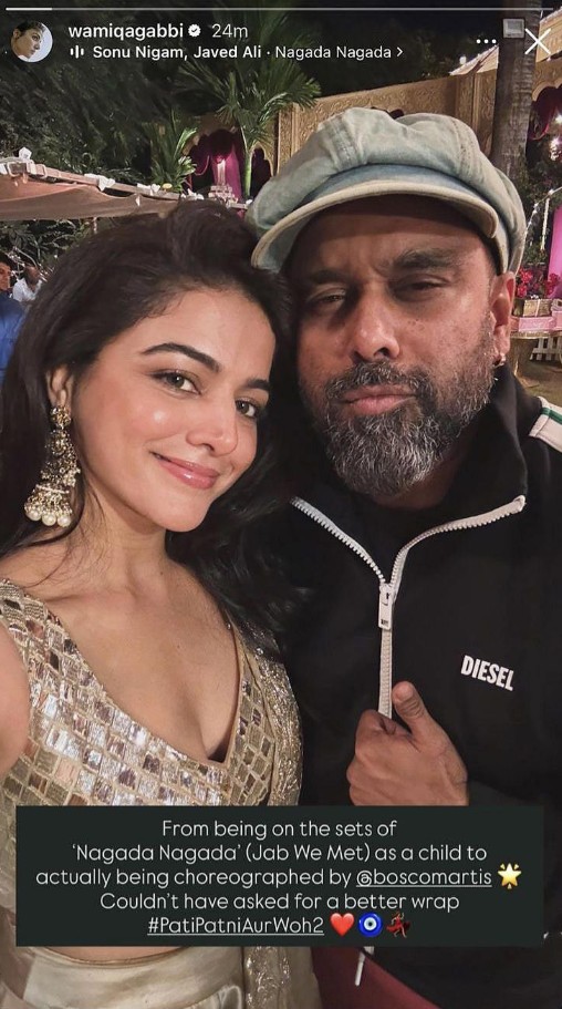 Wamiqa Gabbi Wraps ‘Pati Patni Aur Woh 2’, Shares Heartfelt Note for Bosco Martis