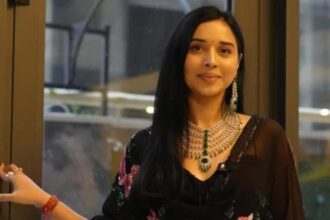 Tanya Mittal wearing a bridal lehenga in viral Instagram video