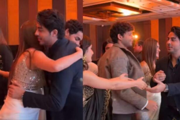 Hunterfly 026 02 23 084229 Aryan Khan greeting Ishaan Khattar at NBT Utsav Awards