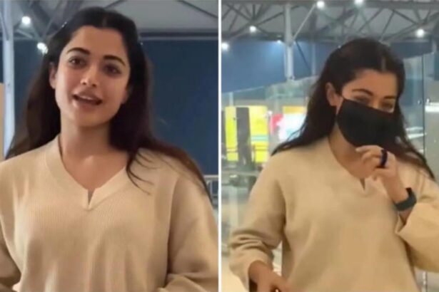 Rashmika Mandanna reacts to wedding question about Vijay Deverakonda at airport