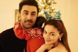 Alia Bhatt with Ranbir Kapoor and daughter Raha