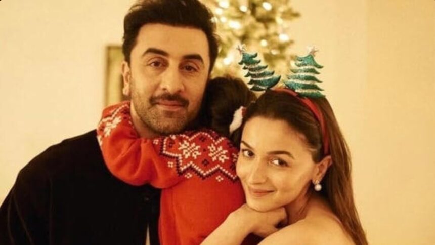 Alia Bhatt with Ranbir Kapoor and daughter Raha