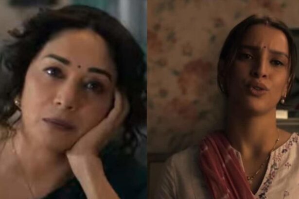 Hunterfly 2026 02 05 112916 Madhuri Dixit and Triptii Dimri in Netflix film Maa Behen