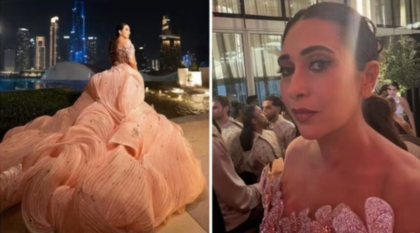 Karisma Kapoor Bridgerton Inspired Gown in Dubai